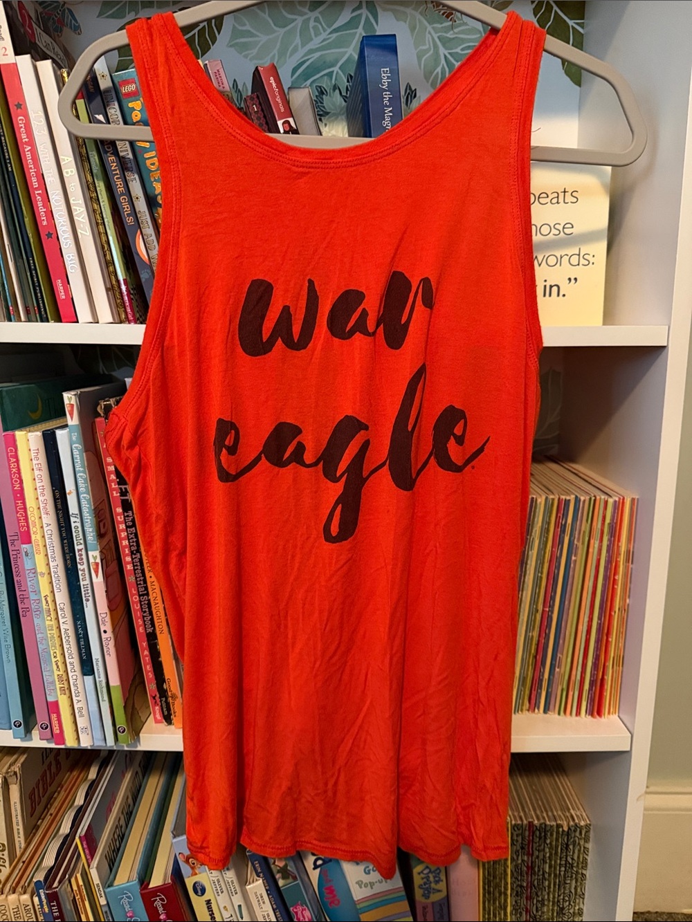 Auburn university open back tank top